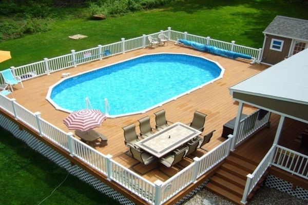 Average Cost of an Above-Ground Pool Deck - Zappa Deck Builders